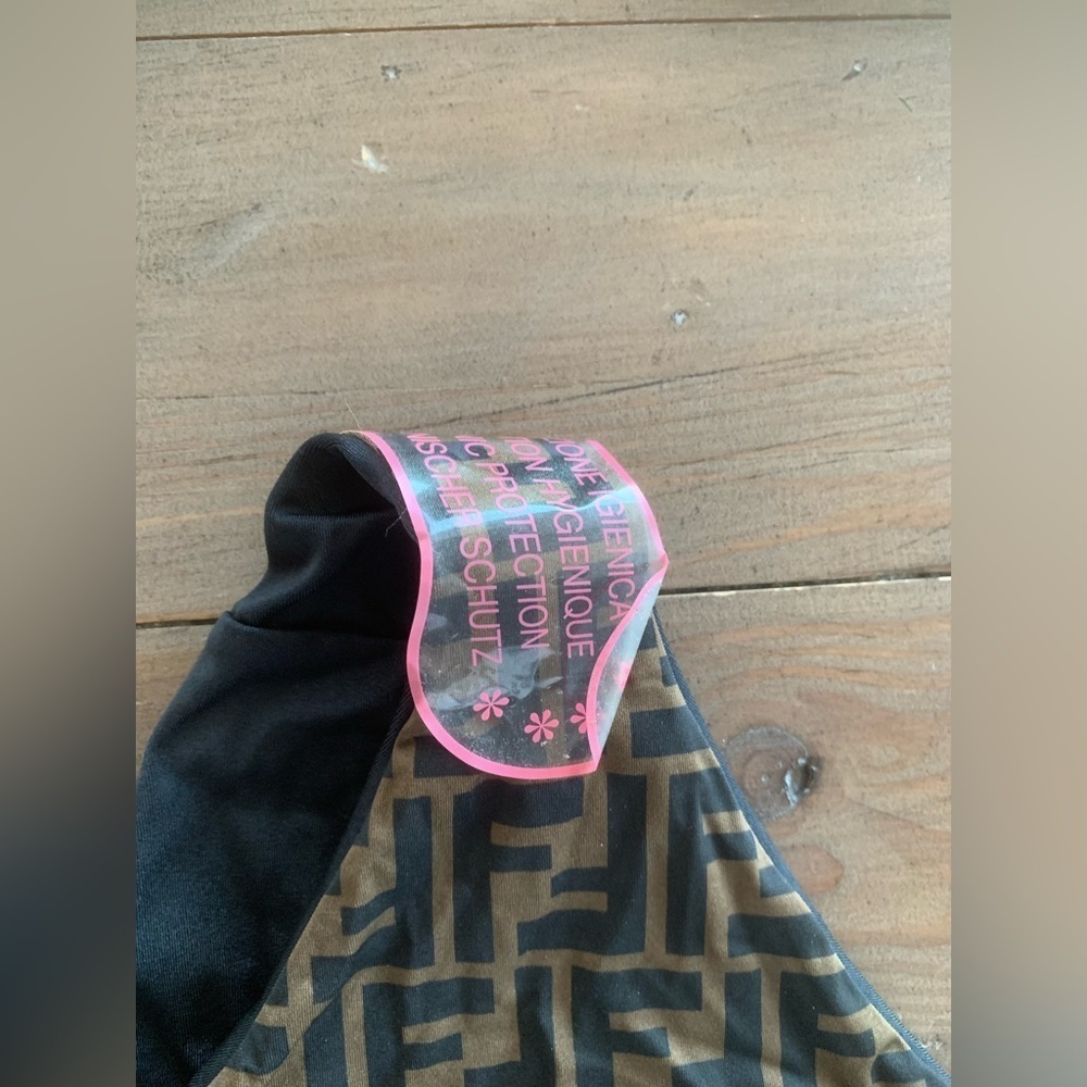 Fendi Lycra FF logo brown bikini NWT - Picture 6 of 9